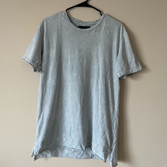 PacSun Other - Pacsun | Men’s Blue Longer Fit Distressed Wash Layered Short Sleeve Shirt